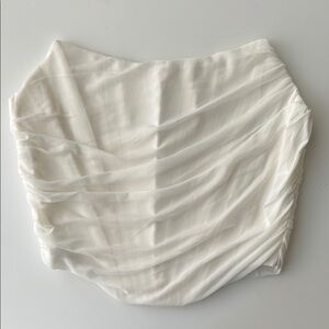 NWOT White Corset Bustier with Boning XS